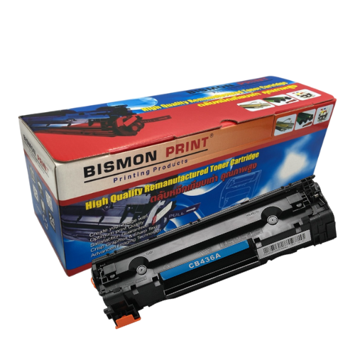 ตลับหมึกเทียบเท่า Toner Cartridge Compatible HP CB436A, HP 36A Remanufactured